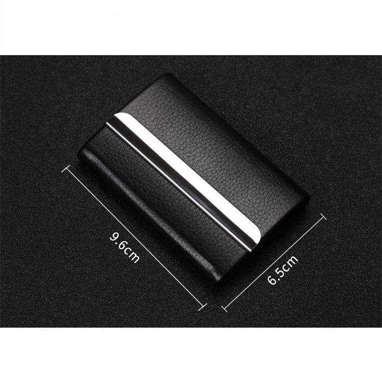 PU + Stainless Steel Business Card Case and Pen (car logo can be customized)