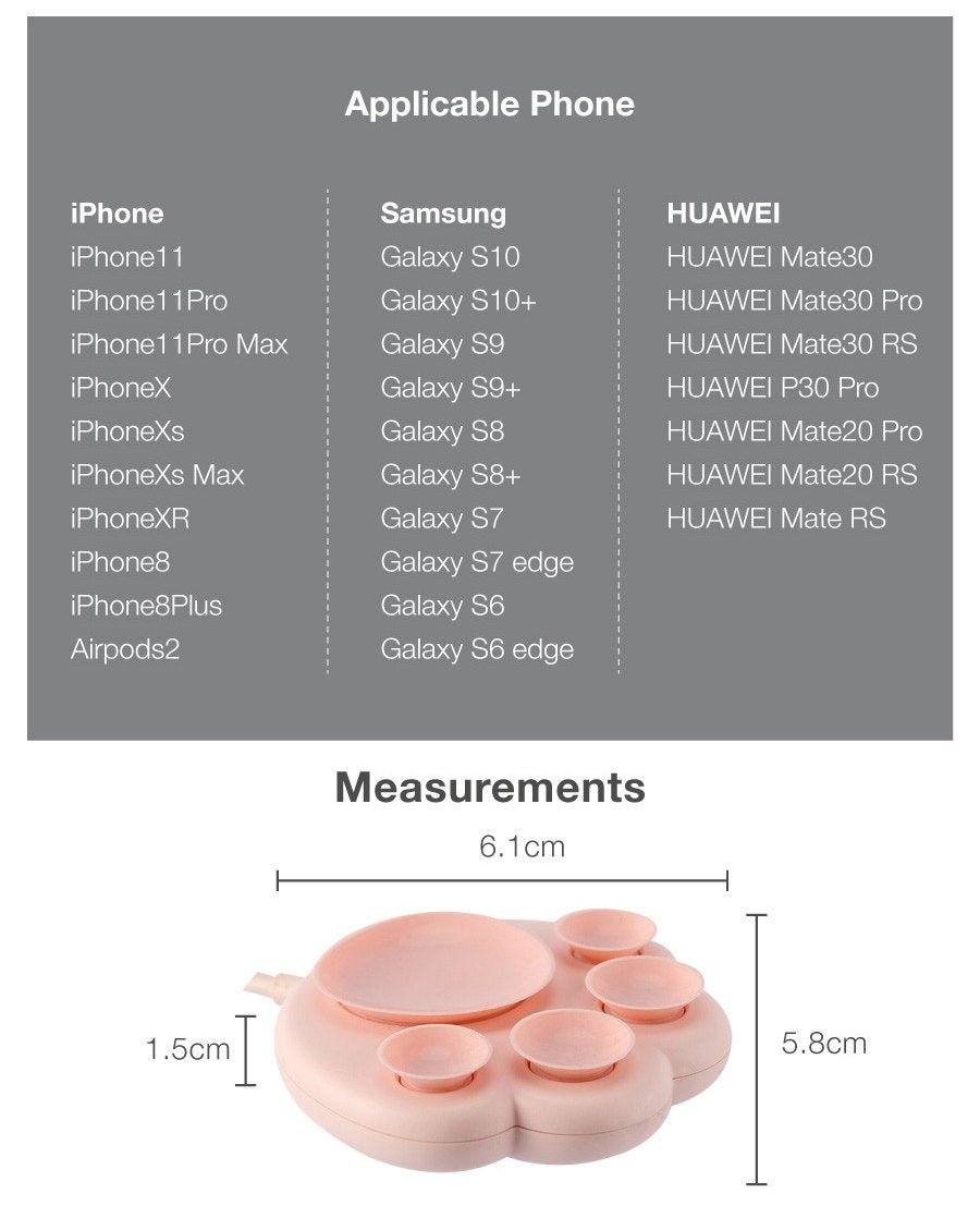 Cat Paw Suction Wireless Charger