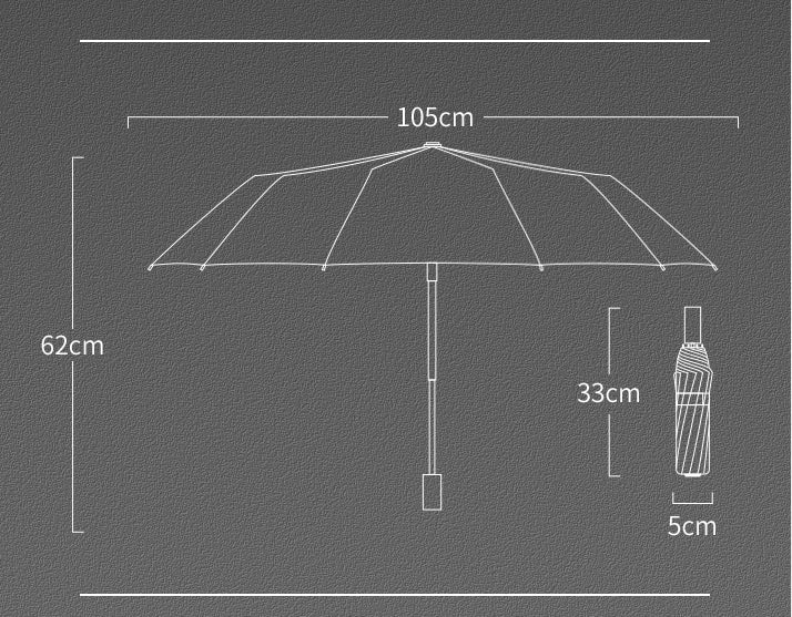 Land Rover/Jaguar Logo Self-folding Umbrella