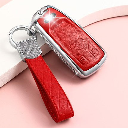 Audi Alloy+Cowhide Car Key Cover Q7/A5/TT/Q5