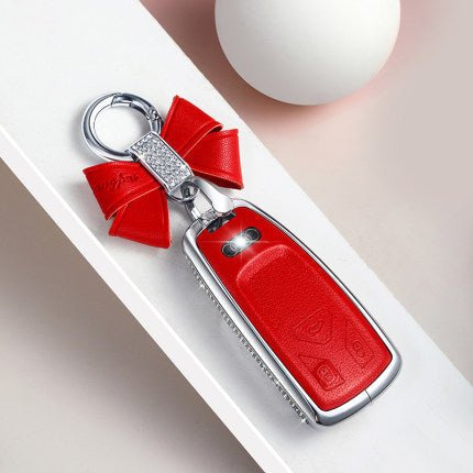 Audi Alloy+Cowhide Car Key Cover Q7/A5/TT/Q5