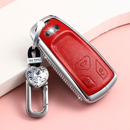 Audi Alloy+Cowhide Car Key Cover Q7/A5/TT/Q5