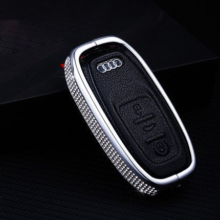 Audi Alloy+Cowhide Car Key Cover