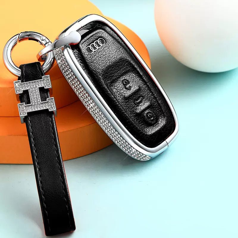 Audi Alloy+Cowhide Car Key Case