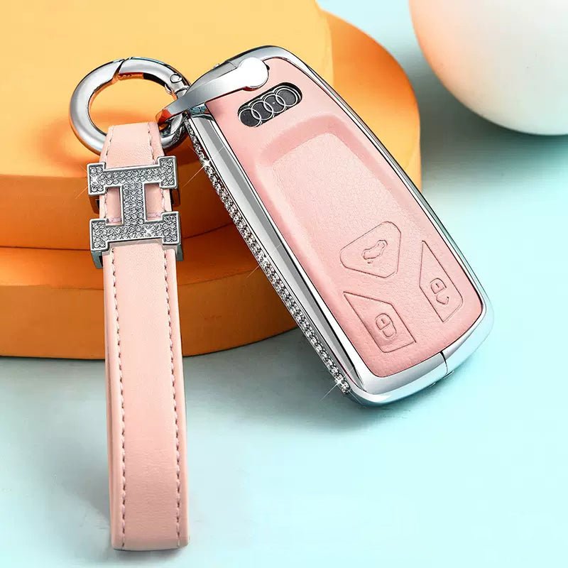 Audi Alloy+Cowhide Car Key Case