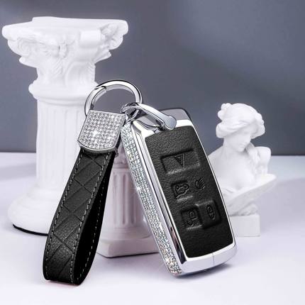 Land Rover Alloy+Cowhide Car Key Cover