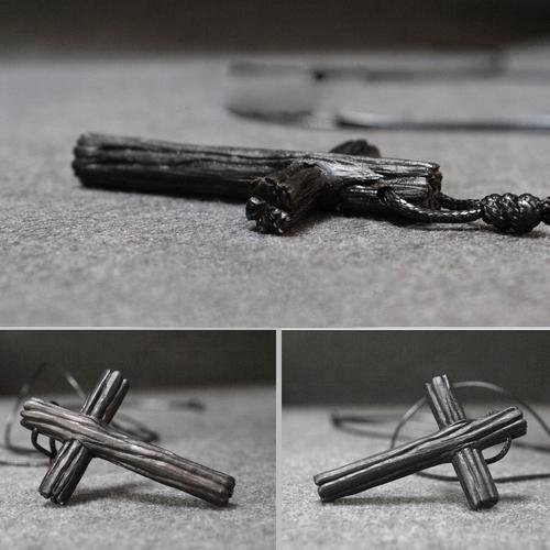 Sandal wood cross pendants