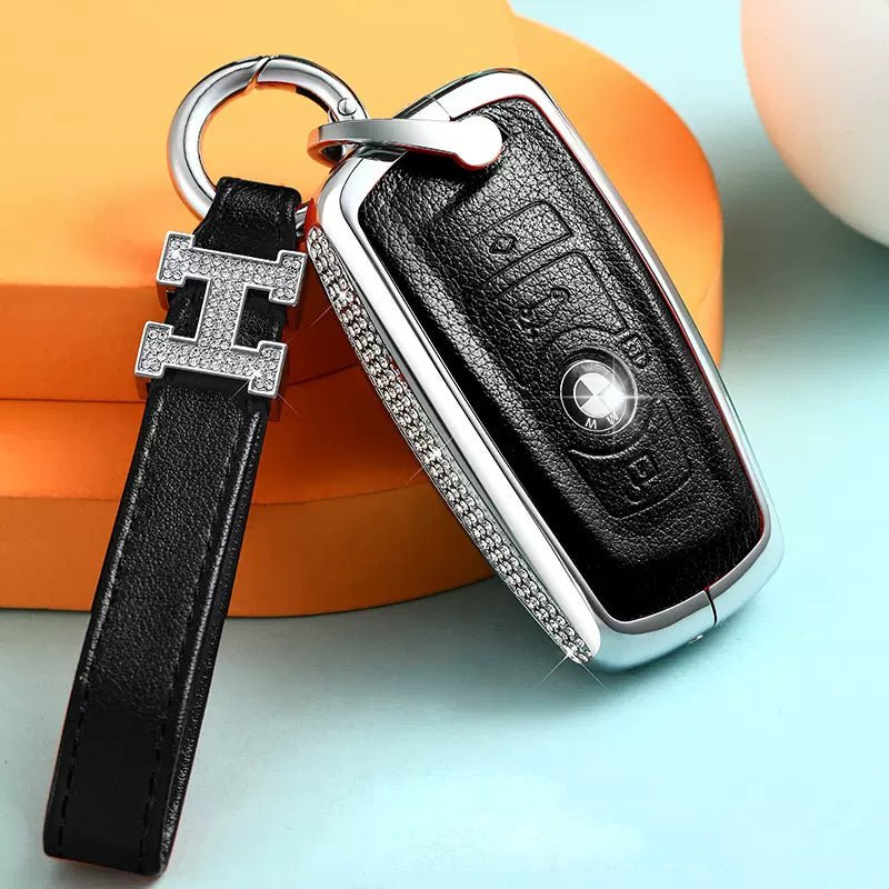 BMW Alloy+Cowhide Car Key Cover