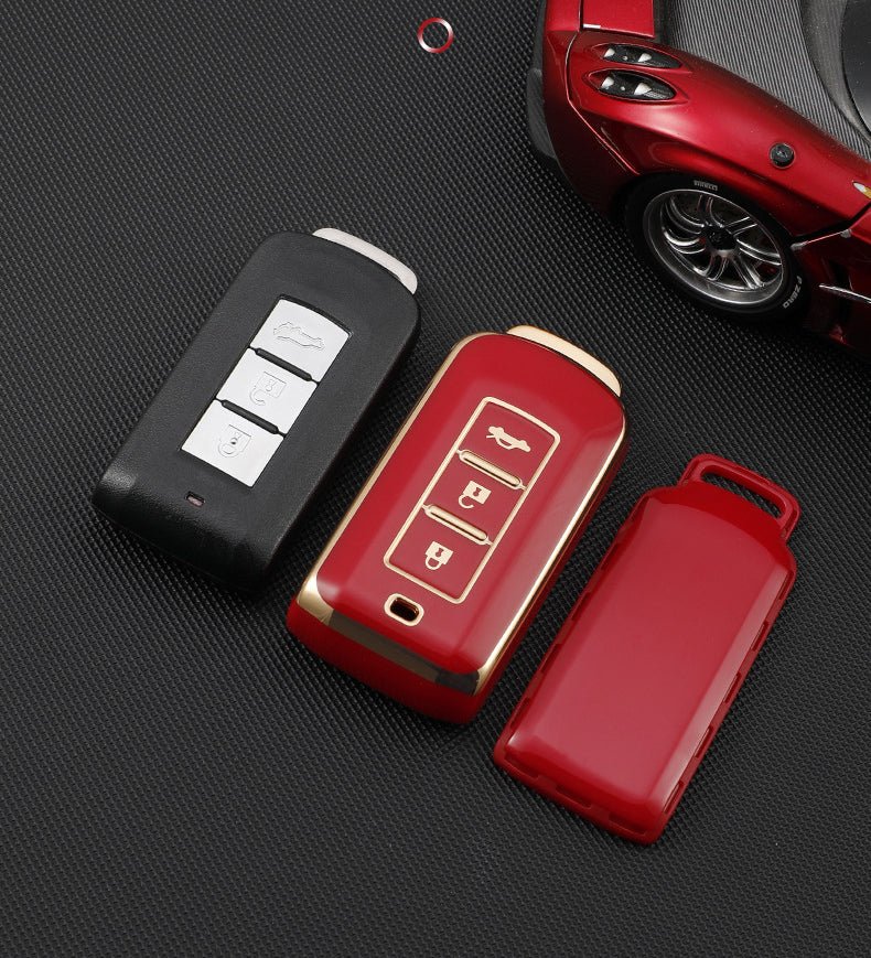 Mitsubishi TPU Car Key Holder Three Buttons