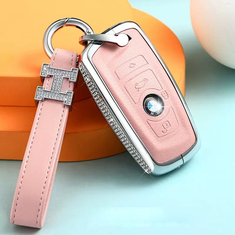 BMW Alloy+Cowhide Car Key Cover