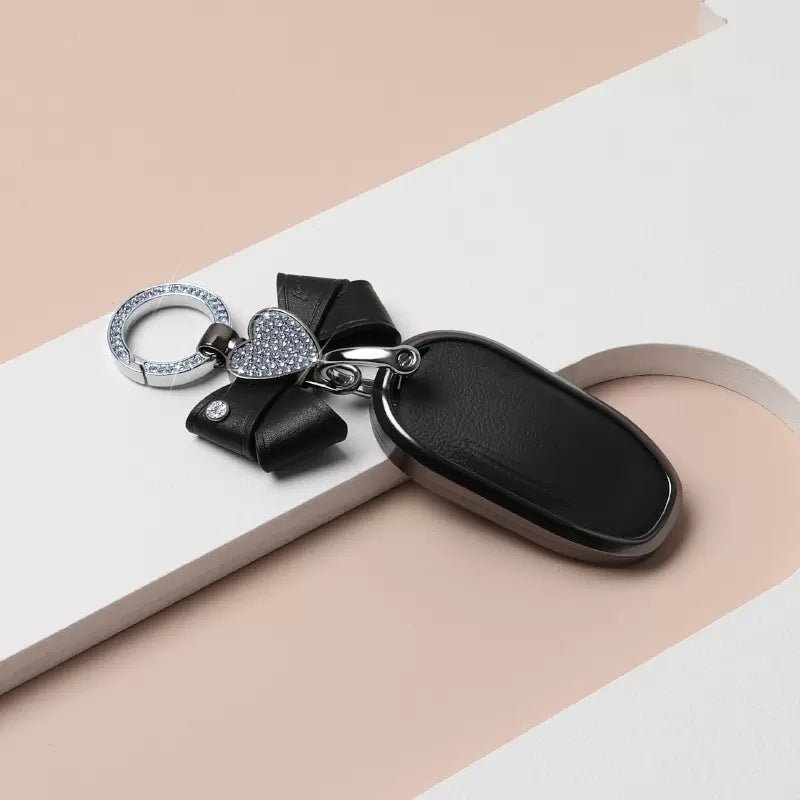 Tesla Model 3/Y/S Alloy+Cowhide Car Key Cover