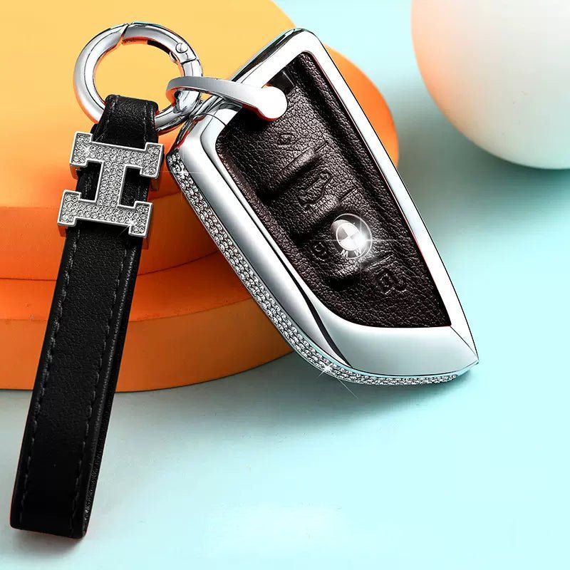 BMW Alloy+Cowhide Car Key Cover