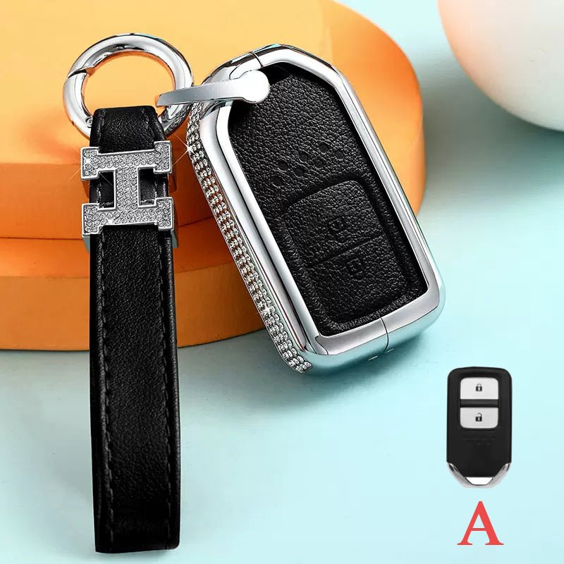 Honda Alloy+Cowhide Car Key Cover