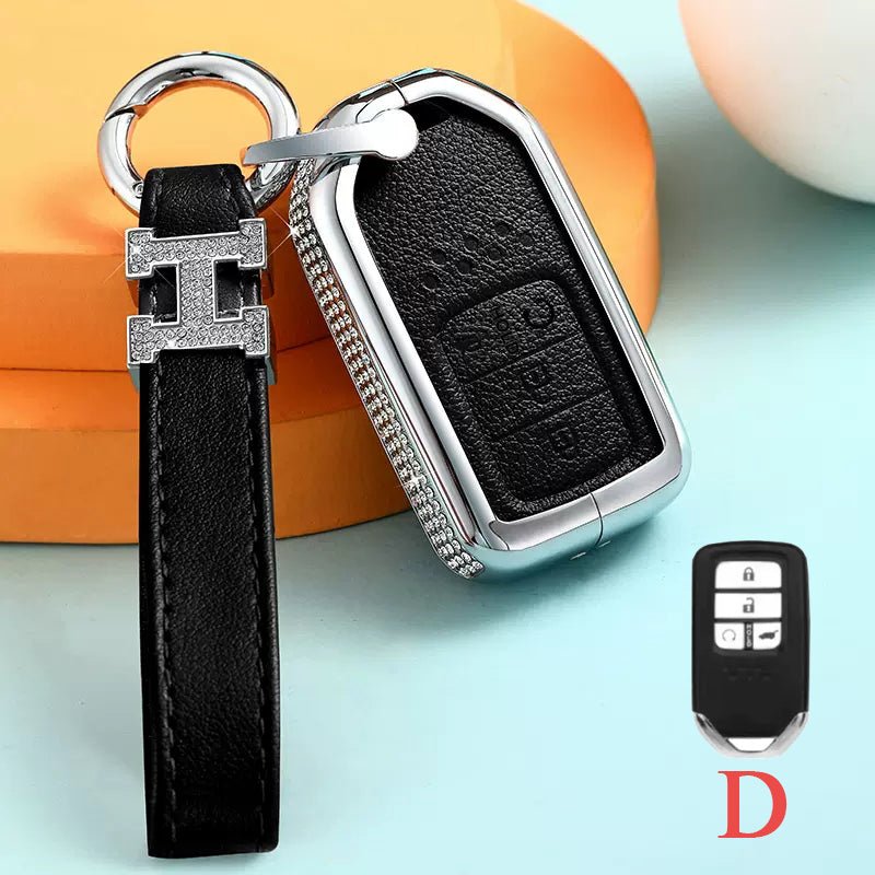 Honda Alloy+Cowhide Car Key Cover