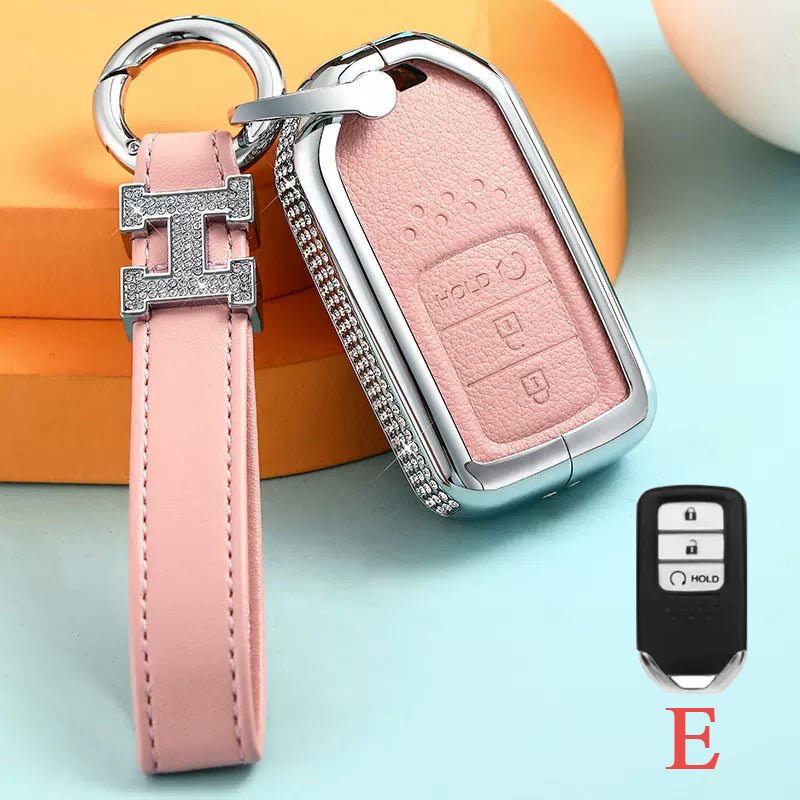 Honda Alloy+Cowhide Car Key Cover