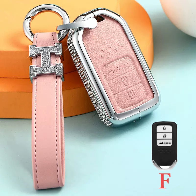 Honda Alloy+Cowhide Car Key Cover