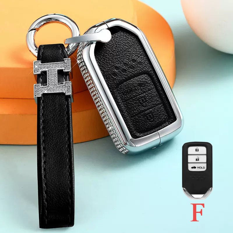 Honda Alloy+Cowhide Car Key Cover