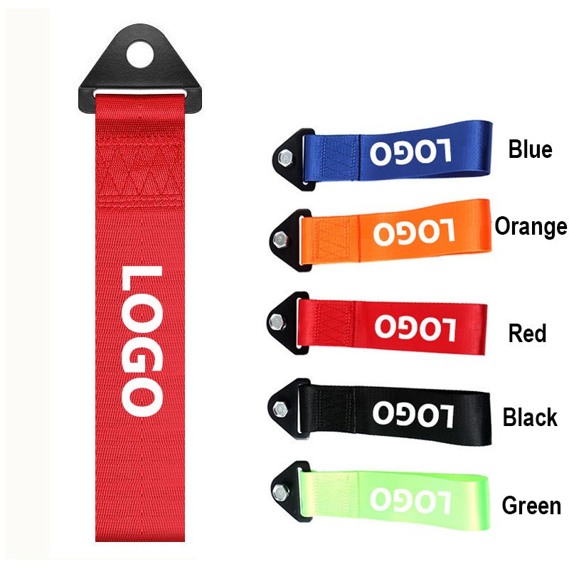 Tow Strap Nylon + Metal with Car Logo