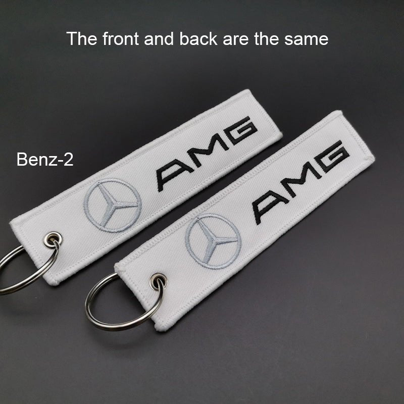 Canvas Key Chain with Car Logo