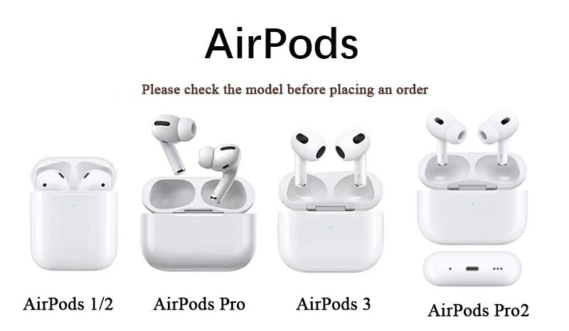 AirPods 1/2, AirPods 3, AirPods Pro, AirPods Pro2 Case