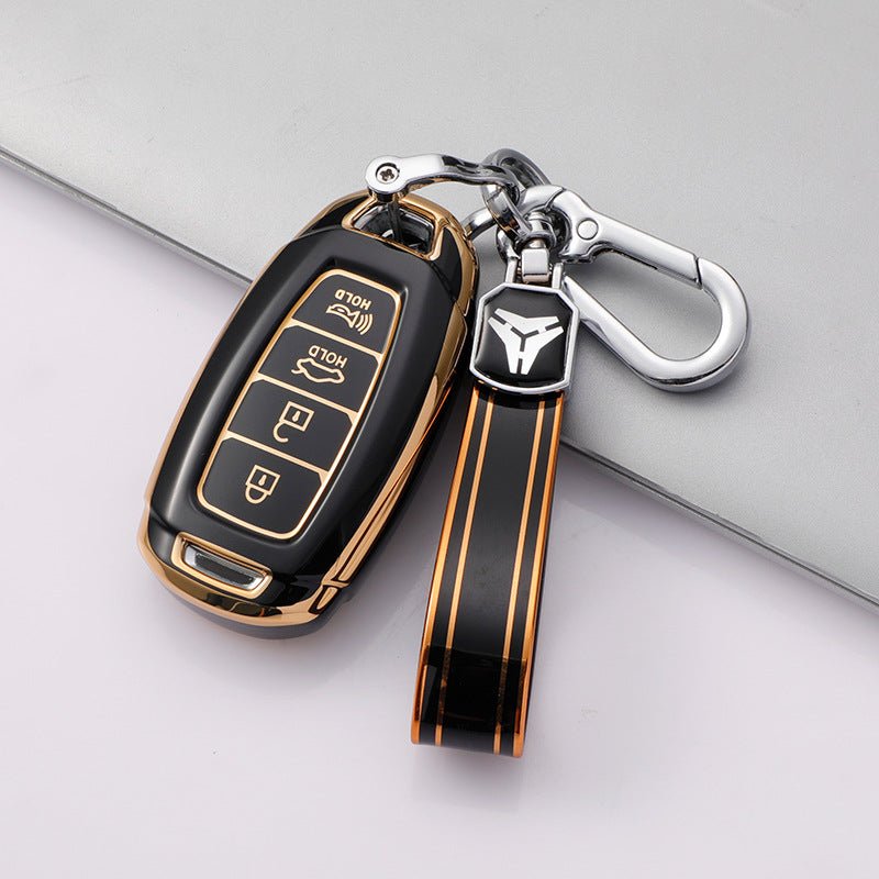 Hyundai TPU Car Key Cover (Four Buttons/Trumpet)