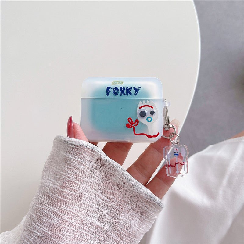 Airpods Frosted Plastic Case Forky (Series 1/2/3/Pro/Pro2)