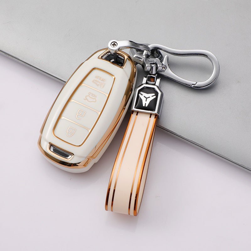 Hyundai TPU Car Key Cover (Four Buttons/Trumpet)