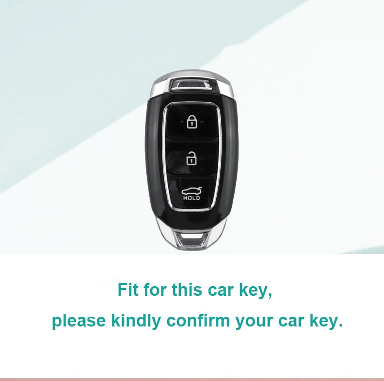 Hyundai Alloy + Cow Leather Car Key Cover