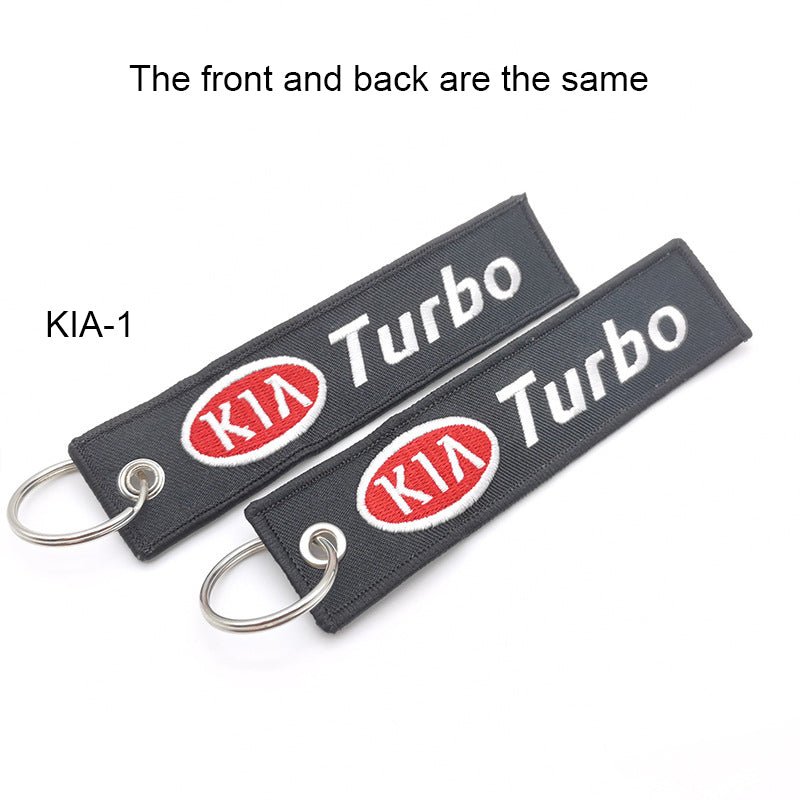 Canvas Key Chain with Car Logo