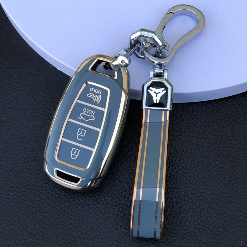 Hyundai TPU Car Key Cover (Four Buttons/Trumpet)