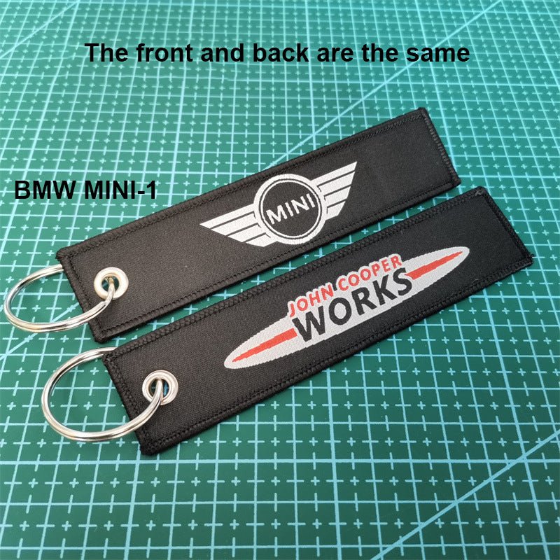 Canvas Key Chain with Car Logo