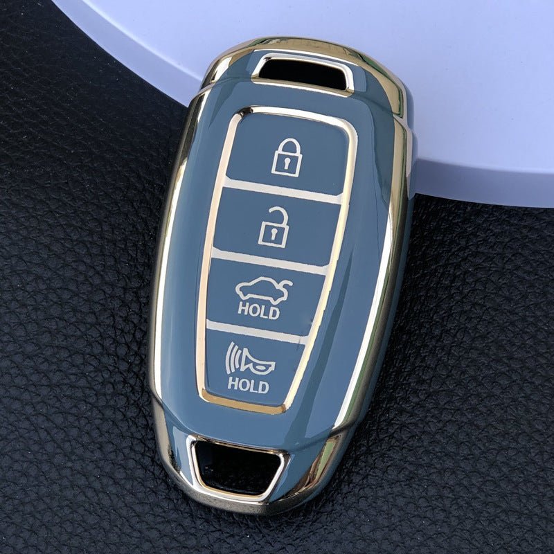 Hyundai TPU Car Key Cover (Four Buttons/Trumpet)