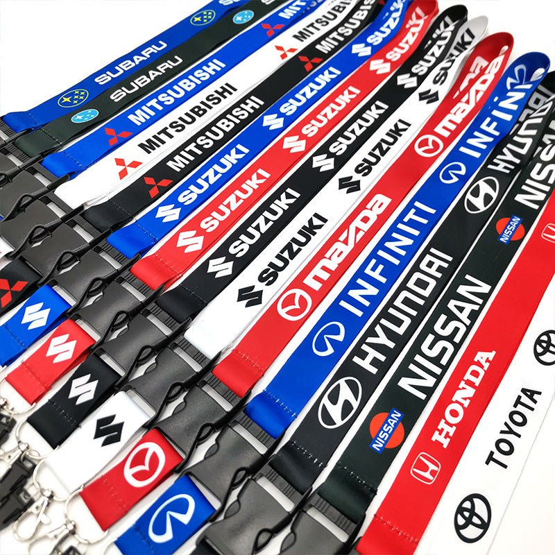 Nylon Lanyard Neck Cell Phone Key Chain Strap with Car Logo