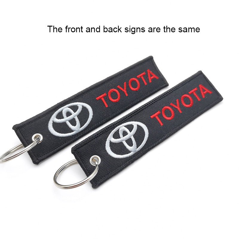 Canvas Key Chain with Car Logo