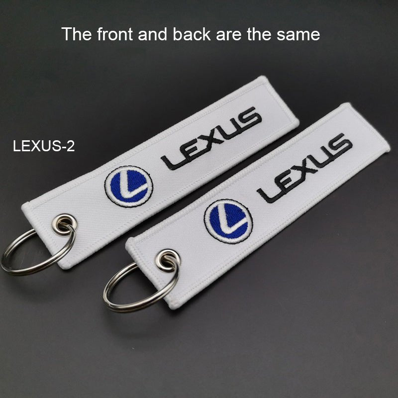 Canvas Key Chain with Car Logo