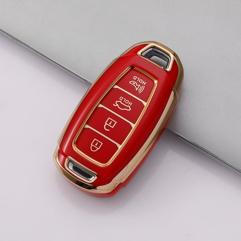 Hyundai TPU Car Key Cover (Four Buttons/Trumpet)