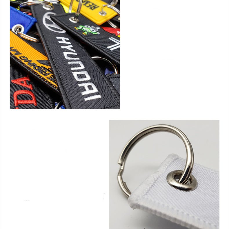 Canvas Key Chain with Car Logo