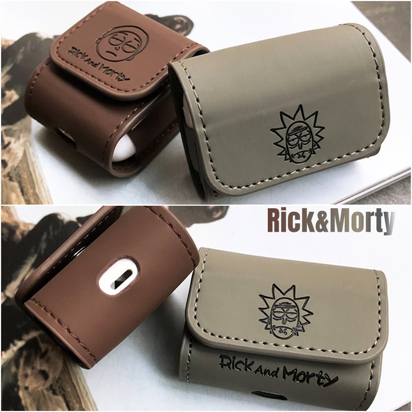 Airpods Leather Case Rick & Morty (Series 1/2/3/Pro/Pro2)