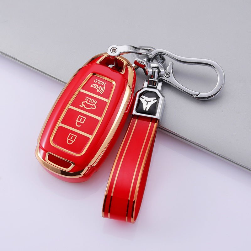 Hyundai TPU Car Key Cover (Four Buttons/Trumpet)