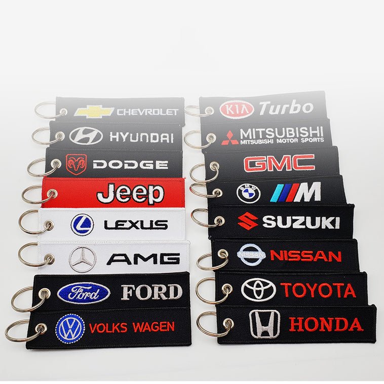 Canvas Key Chain with Car Logo