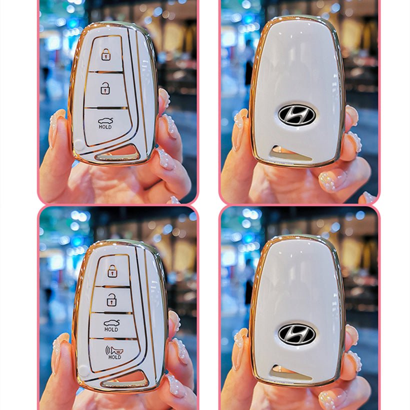 Hyundai TPU Car Key Fob Case Santa Fe IX45 (3/4 buttons)