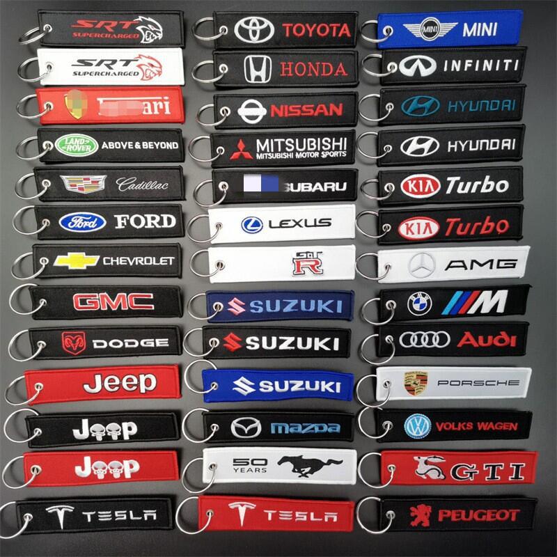 Canvas Key Chain with Car Logo