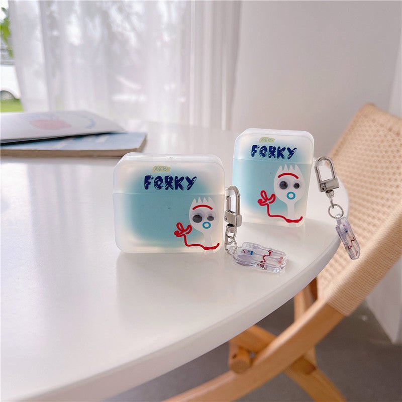 Airpods Frosted Plastic Case Forky (Series 1/2/3/Pro/Pro2)