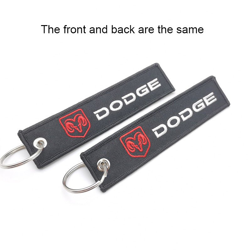 Canvas Key Chain with Car Logo