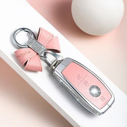 Benz Alloy + Cow Leather Car Key Cover