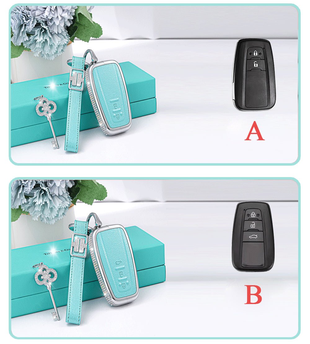 Toyota Alloy+Cowhide Car Key Cover