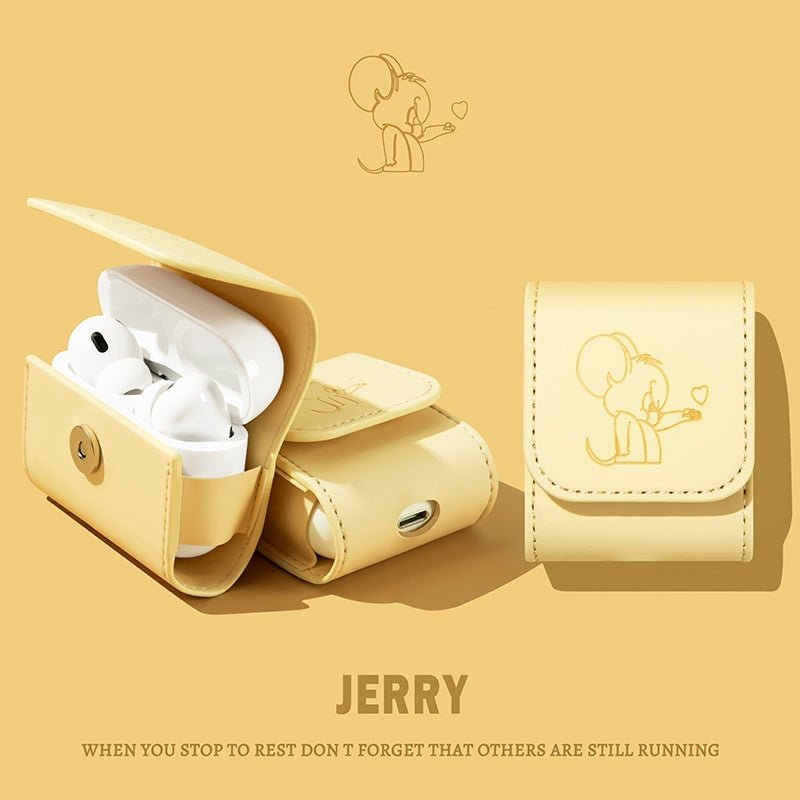 Airpods Leather Case Tom & Jerry (Series 1/2/3/Pro/Pro2)